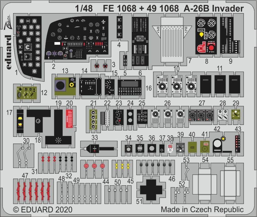 Eduard FE1068 A-26B Invader 1/48 ICM