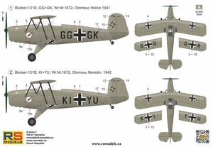 RS Models 94015 Bucker 131 A/B 24 Schule Olomouc 1/72  – image 2