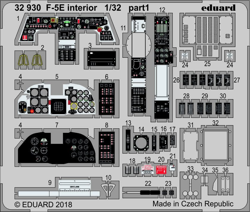 Eduard BIG3393 F-5E 1/32 KITTY HAWK – zdjęcie 7