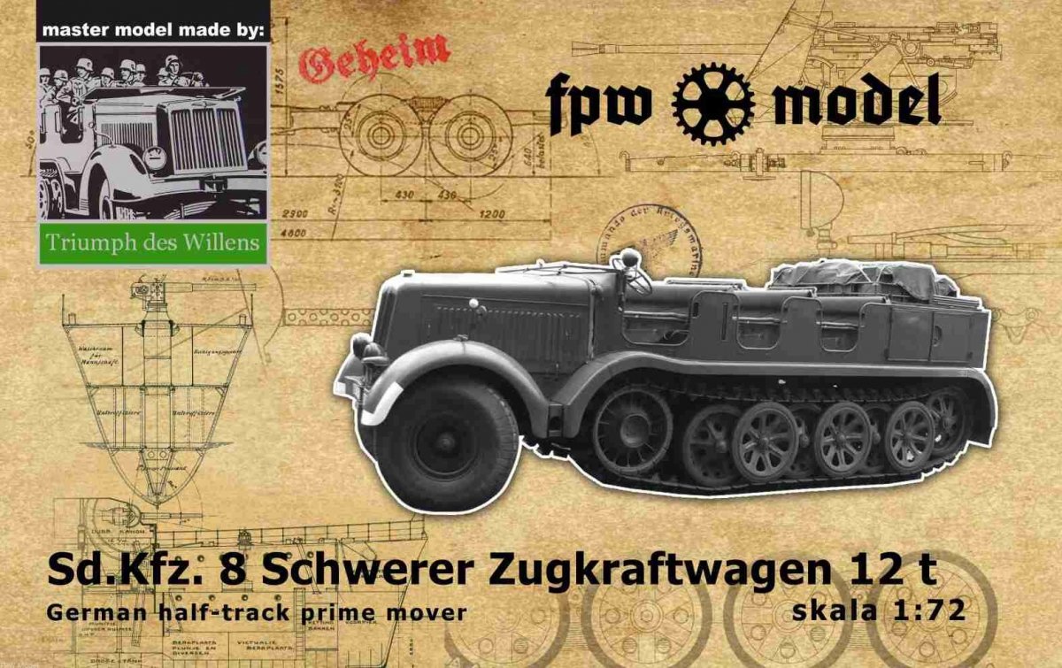 FPW Model TDW004 Triumph des Willens - Sd.Kfz. 8 DB 10 1/72