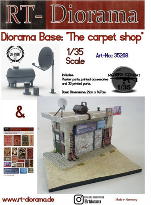 RT-Diorama 35268 Diorama-Base: &amp;quot;The carpet shop&amp;quot; 1/35