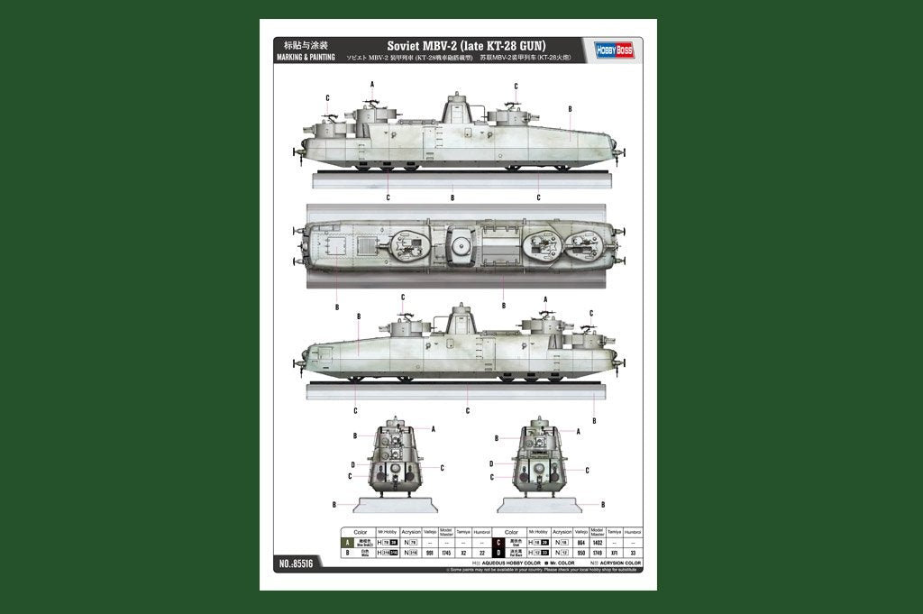 Hobby Boss 85516 Soviet MBV-2 (Late KT-28 Gun) 1/35 – imagen 3