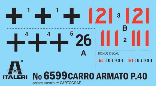 Italeri 6599 Carro Armato P40 1/35 – Bild 3