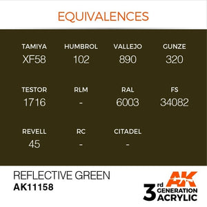 AK Interactive AK11158 REFLECTIVE GREEN – STANDARD 17ml – image 3