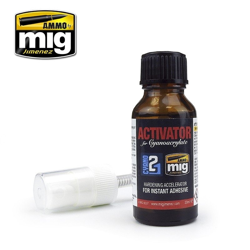 AMMO of Mig Jimenez 8037 ACTIVATOR FOR CYANOACRYLATE 20 ml