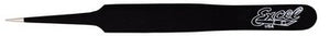 Pince à épiler à pointe droite Excel Hobby Tools 30421 (noire)