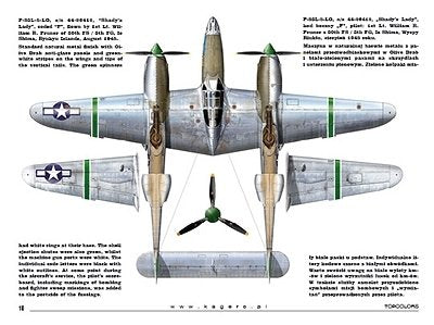 Kagero 15040 Pacific Lightnings Part I (kalkomania) PL/EN – imagen 6