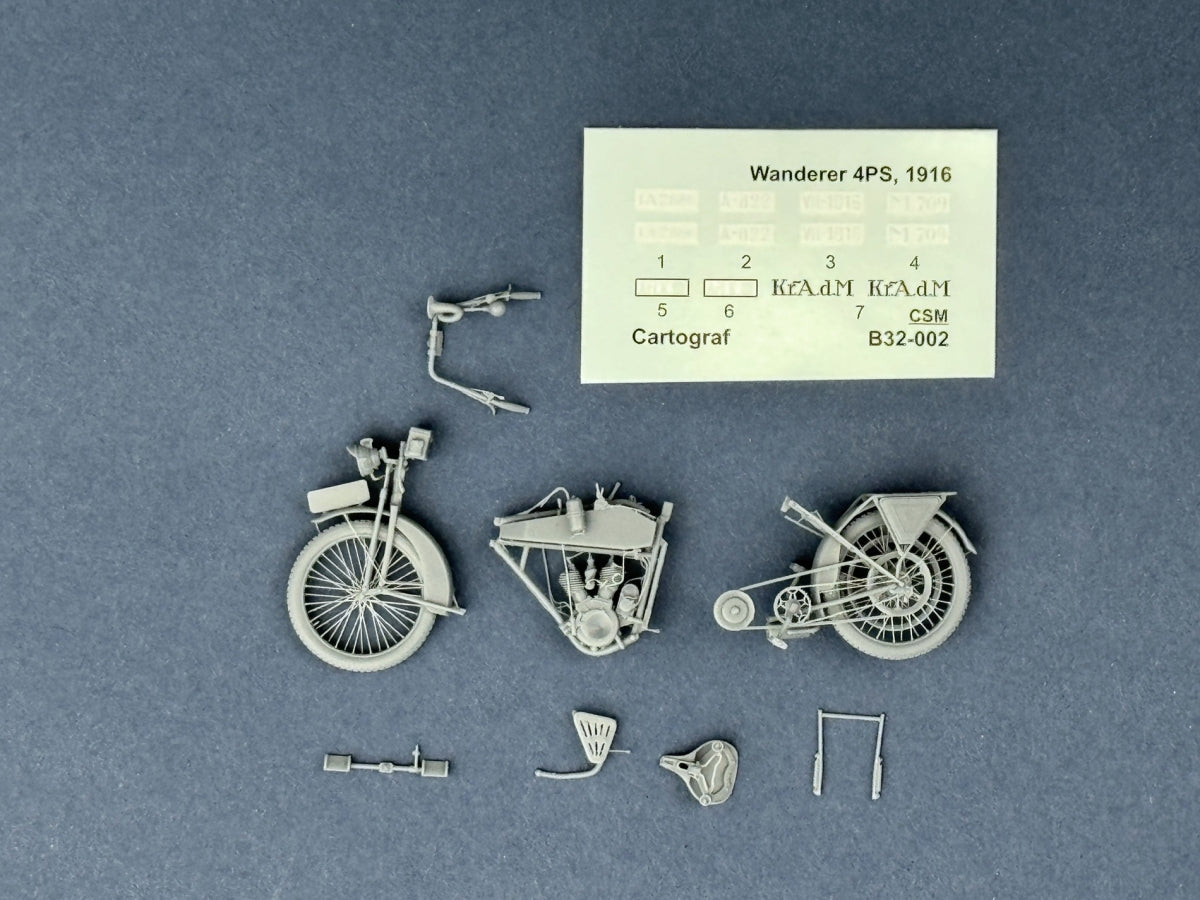 Copper State Models B32-002 Wanderer 4PS 1916 Motorcycle 1/32 – image 3