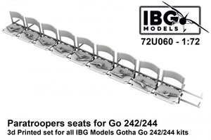 Sièges de parachutistes IBG 72U060 pour Gotha Go-242/244 1/72