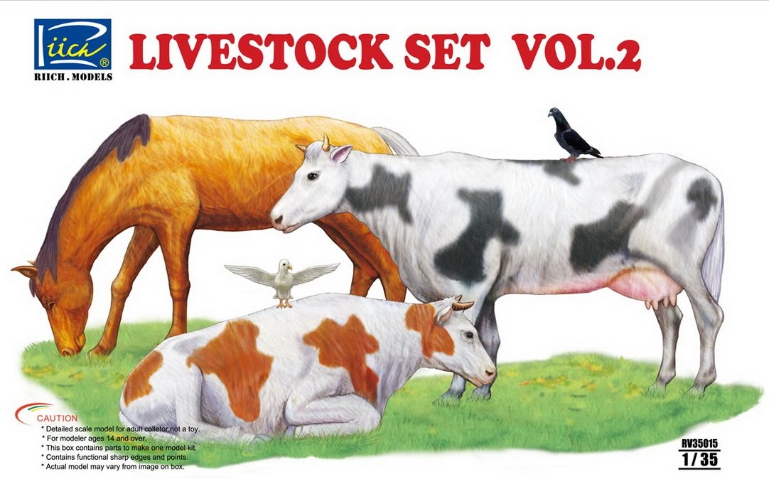 Riich Models RV35015 Livestock Set Vol.2 1/35