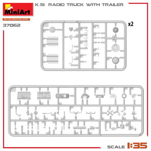 Miniart 37062 K-51 RADIO TRUCK WITH TRAILER 1/35 – imagen 7