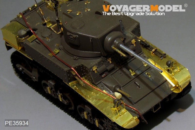 Voyager Model PE35934 WWII US M3 Stuart light tank basic For TAMIYA 35360 1/35 – imagen 8