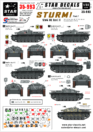 Star Decals 35-993 STURM 5. StuG III Ausf E 1/35