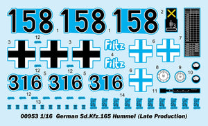 Trumpeter 00953 German Sd.Kfz.165 Hummel Late Production 1/16 – imagen 5