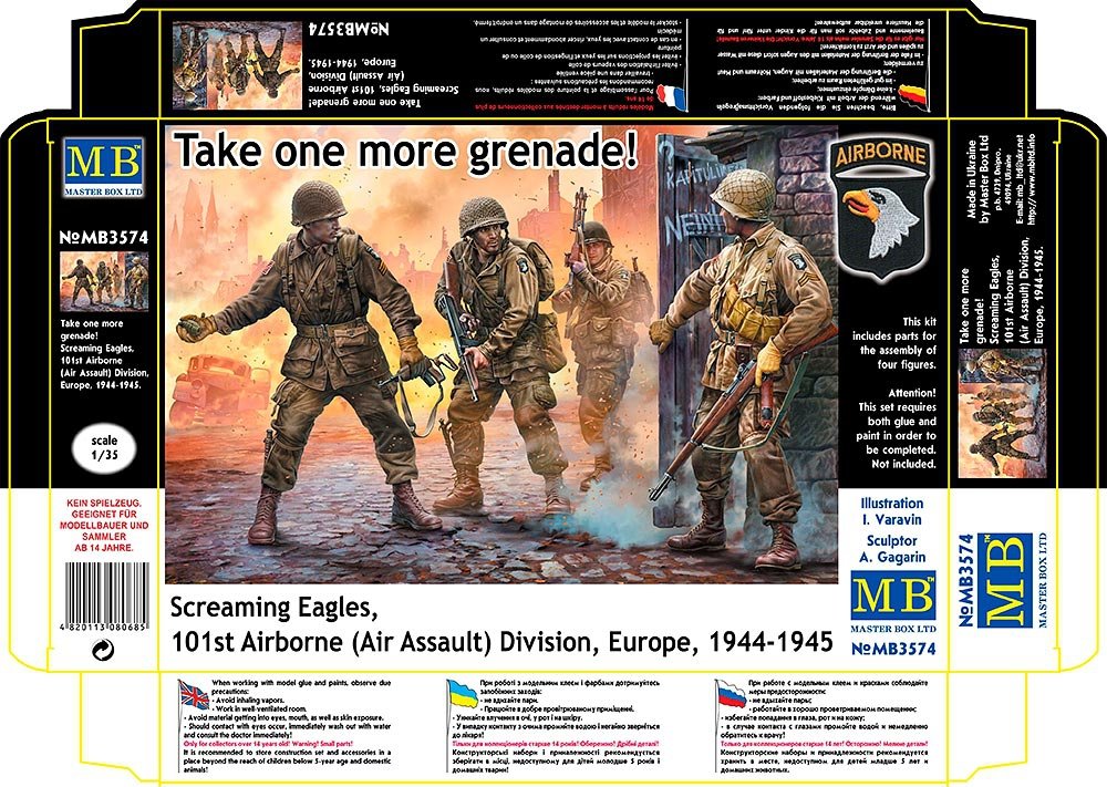 Master Box 3574 creaming Eagles, 101st Airborne 1/35 – zdjęcie 2