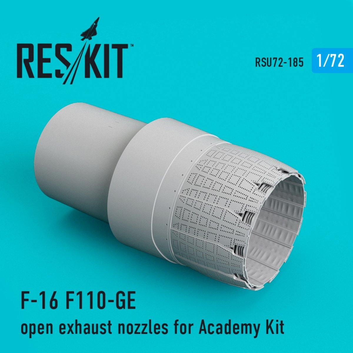RESKIT RSU72-0185 F-16 F110-GE TUYAUX D&amp;#39;ÉCHAPPEMENT OUVERTS POUR MAQUETTE ACADEMY 1/72