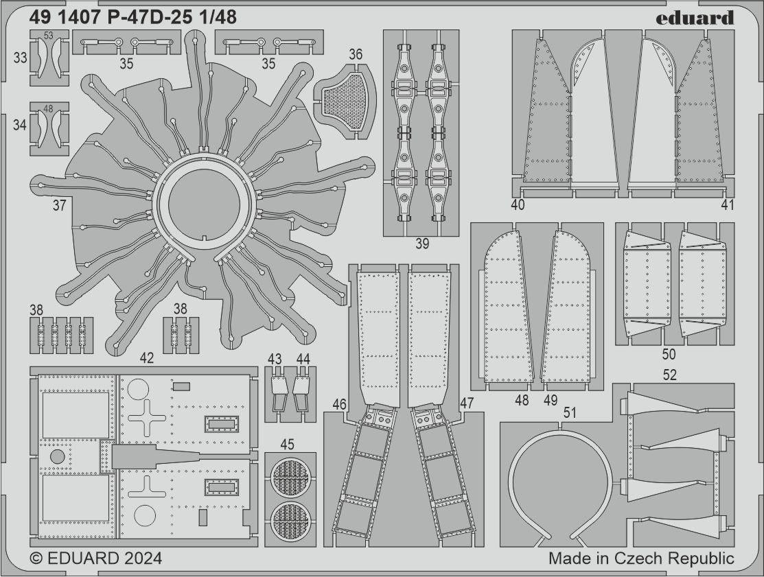Eduard 491407 P-47D-25 MINIART 1/48 – immagine 2