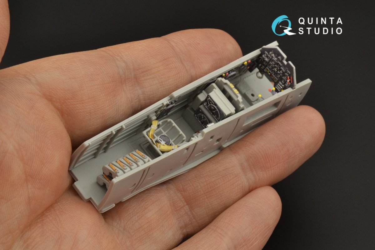 Quinta Studio QD48206 Ju 87B-2/R-2 3D-Printed &amp;amp; coloured Interior on decal paper ( Italeri ) 1/48 – imagen 6