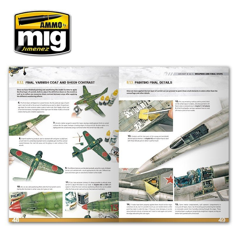 AMMO de Mig Jimenez 6054 ENCYCLOPÉDIE DES TECHNIQUES DE MODÉLISME D&amp;#39;AVIONS VOL.5 : ÉTAPES FINALES (Anglais) – image 3