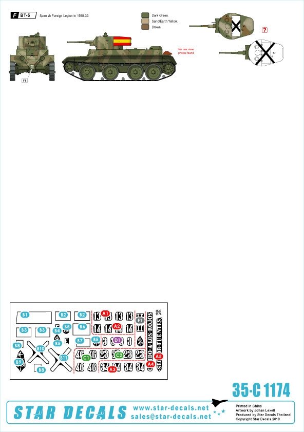 Star Decals 35-C1174 Spanish Civil War # 6 1/35 – imagen 2