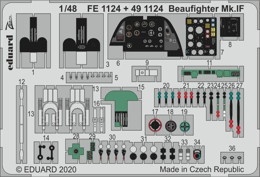 Eduard BIG49275 Beaufighter Mk. IF for Revell 1/48 – imagen 2
