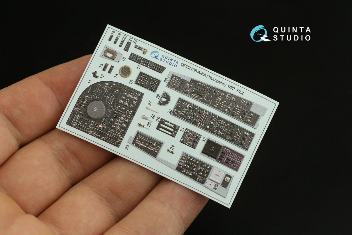 Quinta Studio QD32108 A-6A Intruder 3D-Printed &amp;amp; coloured Interior on decal paper (Trumpeter) 1/32 – Bild 10