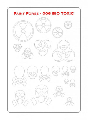 Paint Forge PFST006M STENCIL - BIO TOXIC – Bild 2
