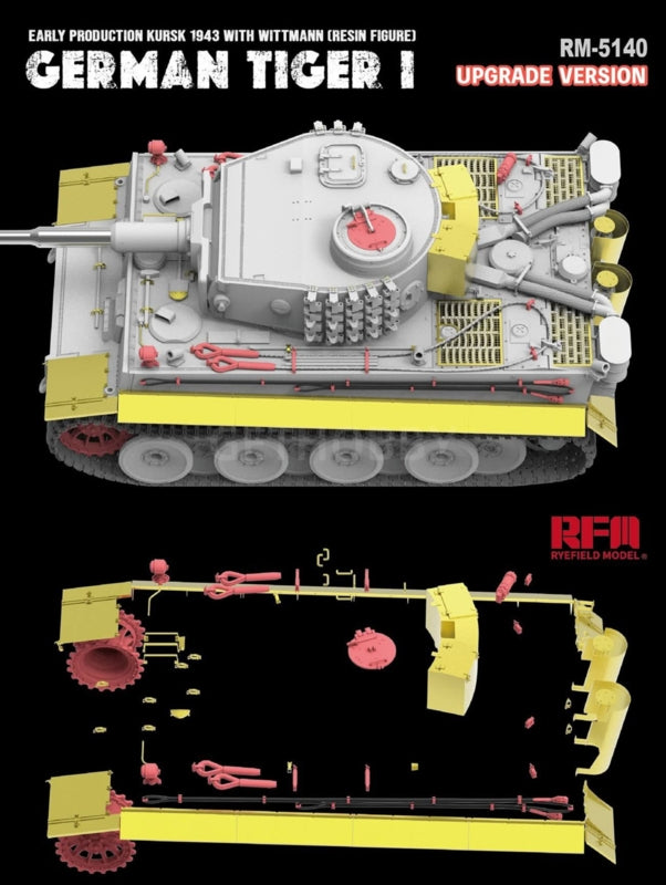 Rye Field Model 5140 Tiger I Early Production Wittmann Kursk 1943 Upgrade Version 1/35 – imagen 4