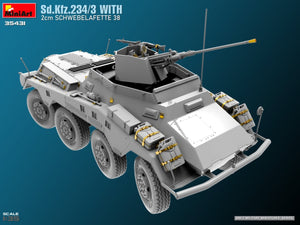 MiniArt 35431 Sd.Kfz.234/3 Avec 2cm Schwebelafette 38 1/35 – image 3