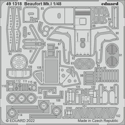Eduard BIG49360 Beaufort Mk. I PART I ICM 1/48 – imagen 2