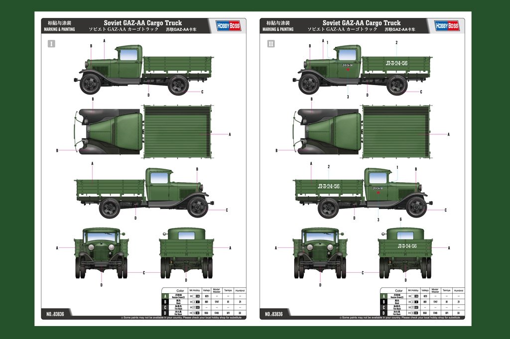 Hobby Boss 83836 Soviet GAZ-AA Cargo Truck – image 3
