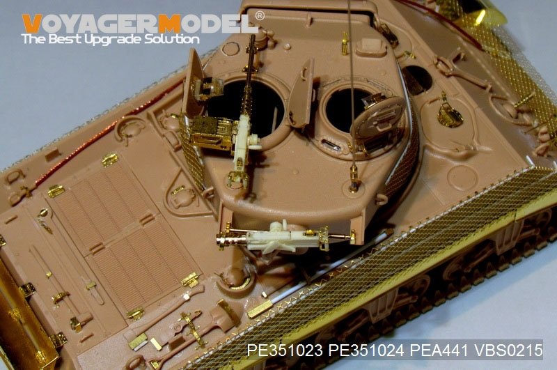 Maquette Voyager PE351023 WWII US M4A3 (76) en version de base avec réservoir central pour MENG TS-043 1/35 – image 12