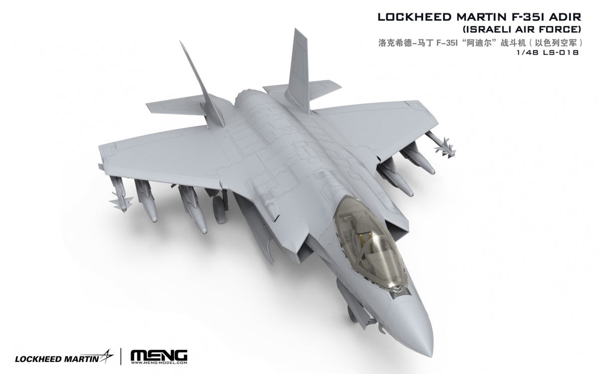 Meng LS-018 Lockheed Martin F-35I Adir (Israeli Airforce) 1/48 – imagen 7