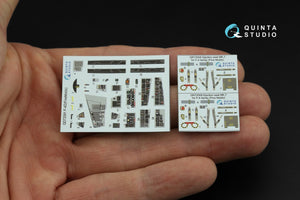 Quinta Studio QD72091 F-4D 3D-Printed &amp;amp; coloured Interior on decal paper (Fine Molds) 1/72 – imagen 6