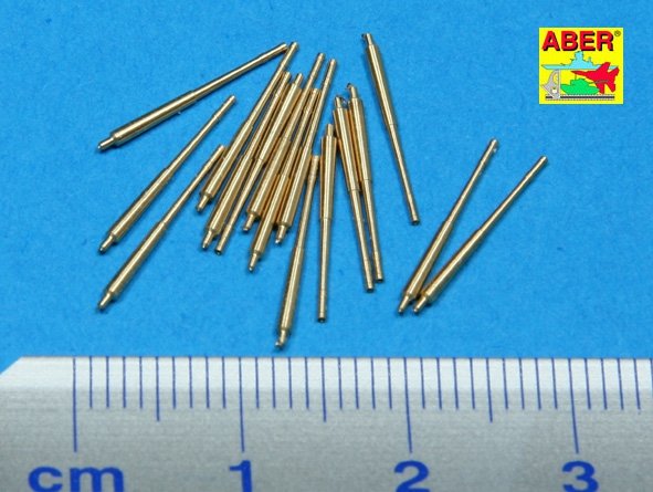 Aber 350L-13 Set of 16 pcs 105 mm SFLAK barrels SKC/33 used in C/31 mount for German war ships 1/350 – imagen 3