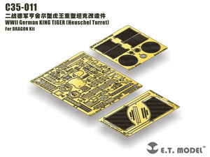 ET Model C35-011 WWII German KING TIGER (Henschel Turret) For DRAGON Kit 1/35
