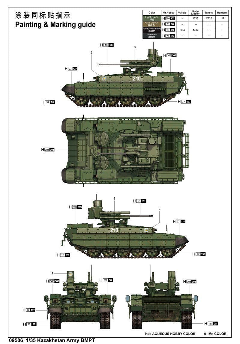 Trumpeter 09506 BMPT (Kazakhstan Army) 1/35 – Bild 14