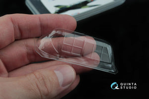 Quinta Studio QC48017 Su-2 vacuformed clear canopy (for Zvezda kit) 1/48 – imagen 4