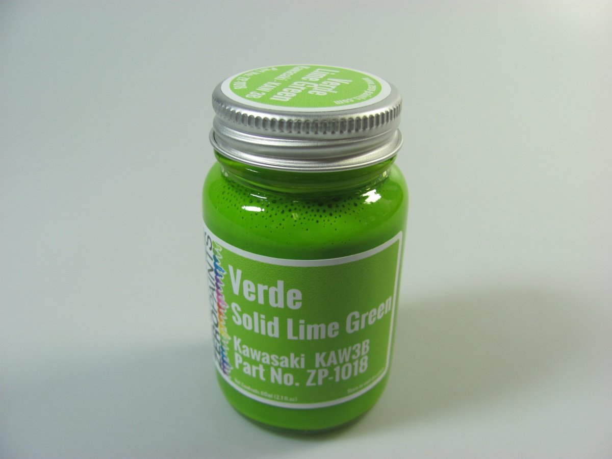 Zero Paints ZP-1018KAW3B VERDE (Solid Lime Green) for Tamiya KR500, KR1000F 60ml