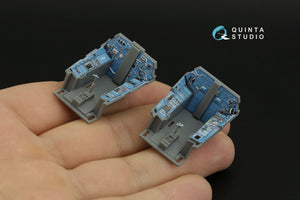 Quinta Studio QD48320 Su-30SM 3D-Printed &amp;amp; coloured Interior on decal paper (GWH) 1/48 – immagine 10