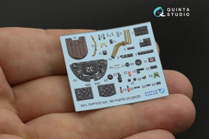 Quinta Studio QD48120 Spitfire Mk.VIII 3D-Printed &amp;amp; coloured Interior on decal paper (Eduard) 1/48 – Bild 3