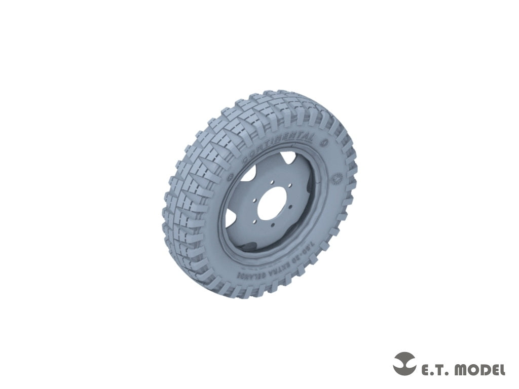 E.T. Model P35-169 WWII German 3t 4x2 Cargo Truck Sagged Wheels 1/35 – immagine 5