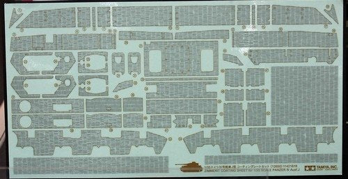Feuille de revêtement Tamiya 12650 Zimmerit - Panzer IV Ausf.J (1/35)