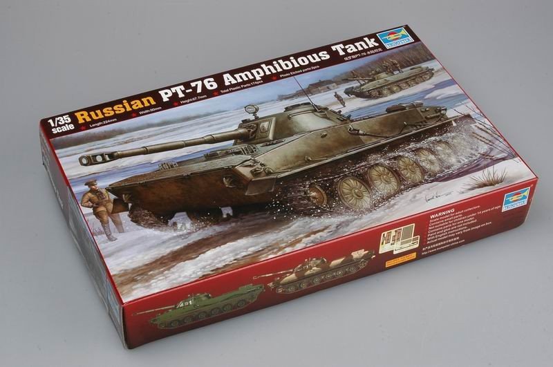 Trumpeter 00380 Russian PT-76 Light Amphibious Tank 1/35 – zdjęcie 2
