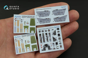 Quinta Studio QD48115 Mirage 2000B 3D-Printed &amp;amp; coloured Interior on decal paper (for Kinetic kit) 1/48 – Bild 2