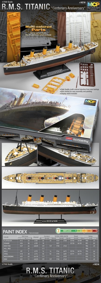 Maquette Academy 14214 RMS TITANIC 1/700 – image 2