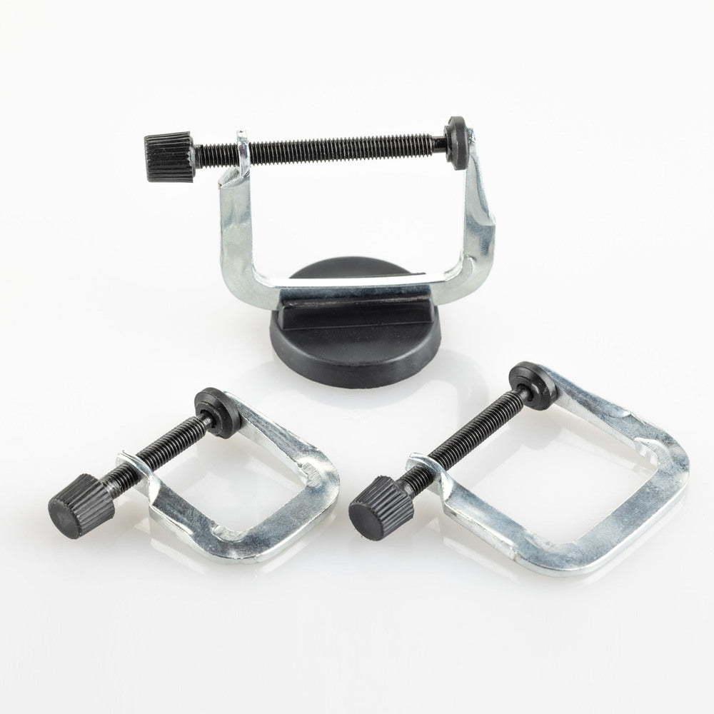 Heller 99003 Screw Clamp Set (3 Pieces) with Magnetic Base – imagen 2