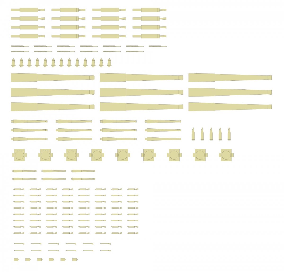 MK1 Design MS-20013 HMS RODNEY ARMAMENT SET 1/200 – immagine 6