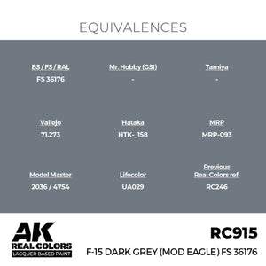 AK Interactive RC915 F-15 Dark Grey (Mod Eagle) FS 36176 17 ml – imagen 3