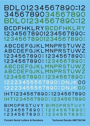 Techmod 48073 - Finnish Air Force Swastikas and Serials 1934-44 1/48 – Bild 3